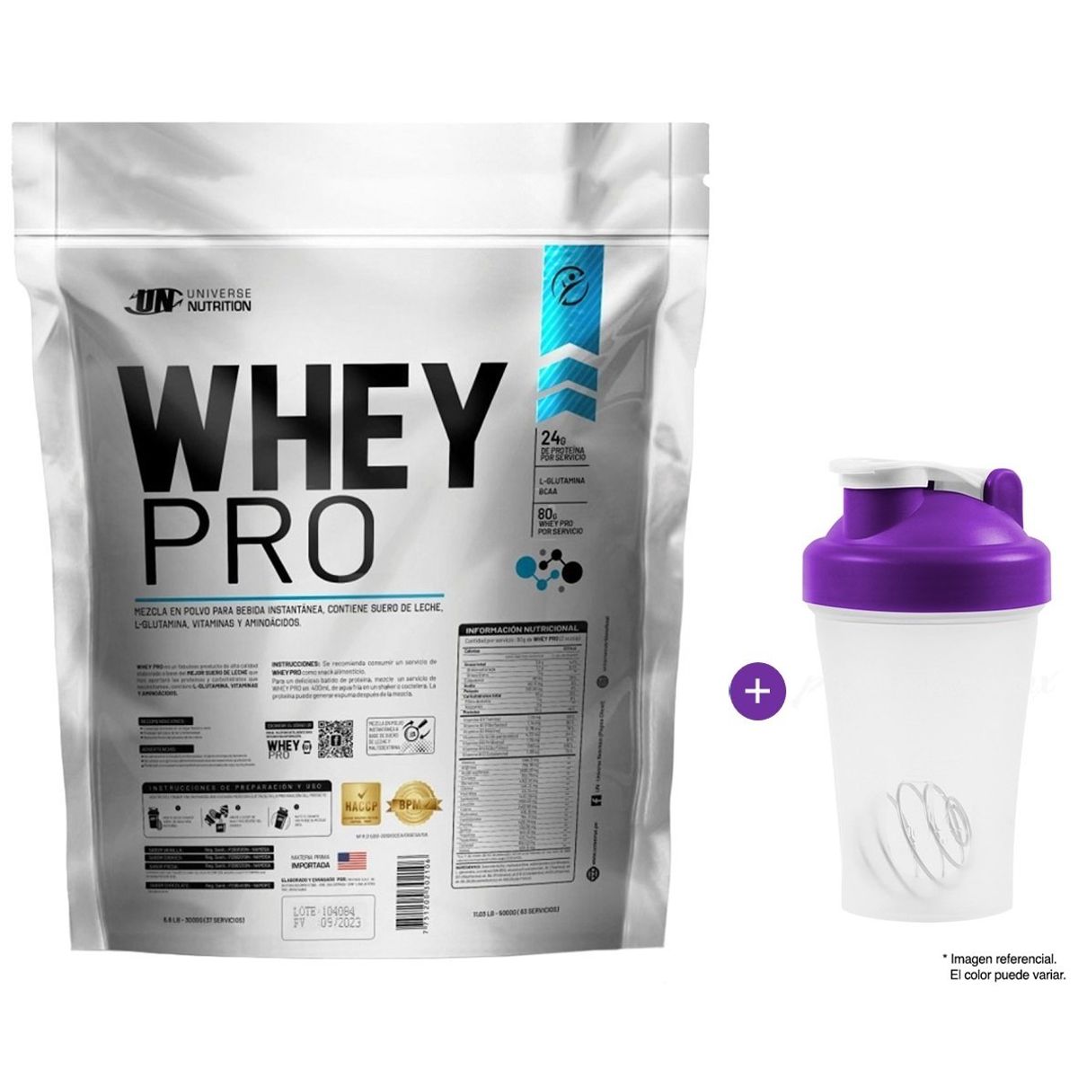 UNIVERSE NUTRITION - Whey Pro 3 kilos UN Chocolate + Obsequio