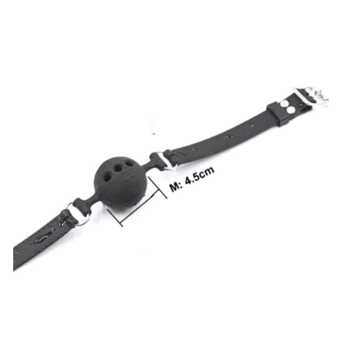 GENERICO - Mordaza talla M negra bola para la boca