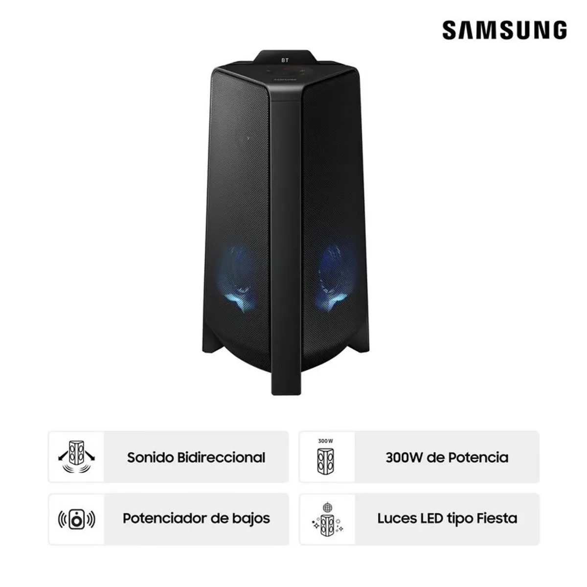 SAMSUNG - Torre de Sonido Samsung Bluetooth 300W MX-T40PE