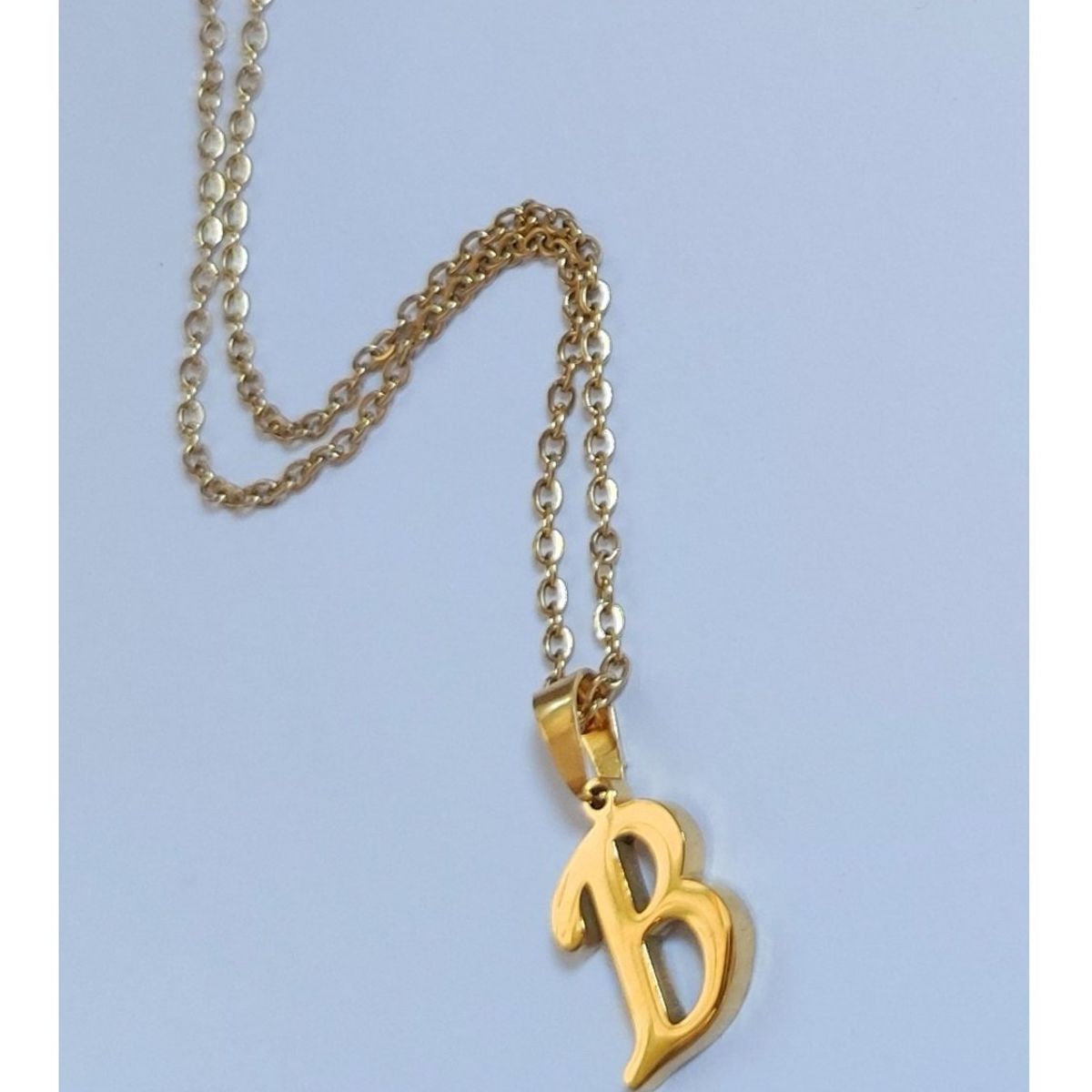 OEM - Collar Mujer Letra B Joyas Acero Inoxidable Dorado x SAN VALENTIN