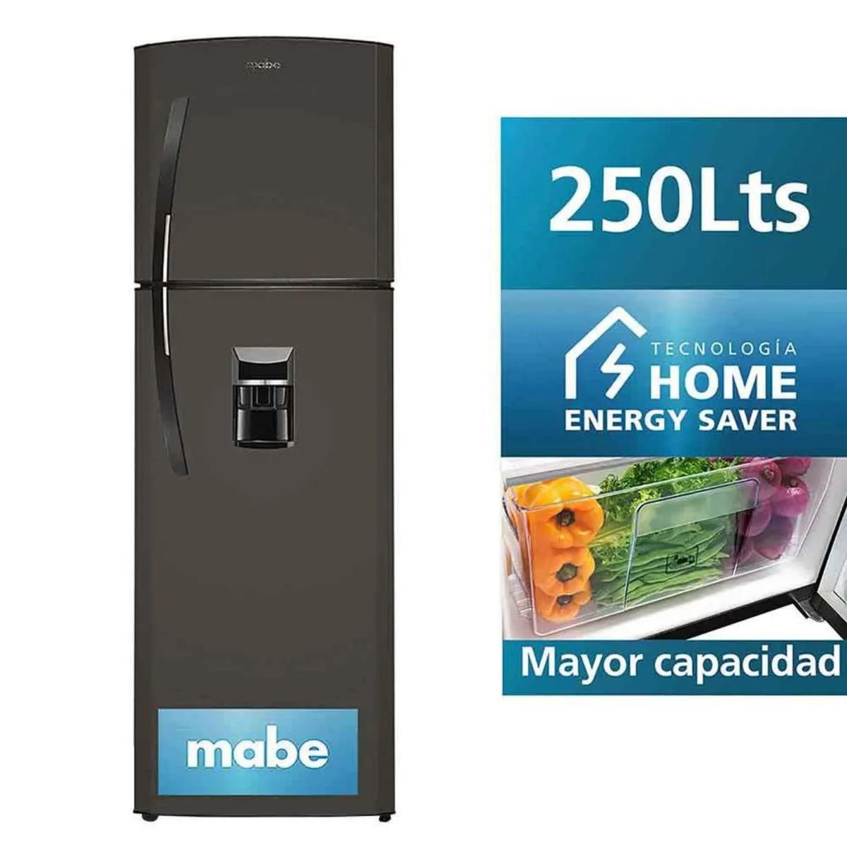 MABE - Refrigeradora Mabe No Frost RMA255FYPG 250 Lt con Dispensador - Grafito