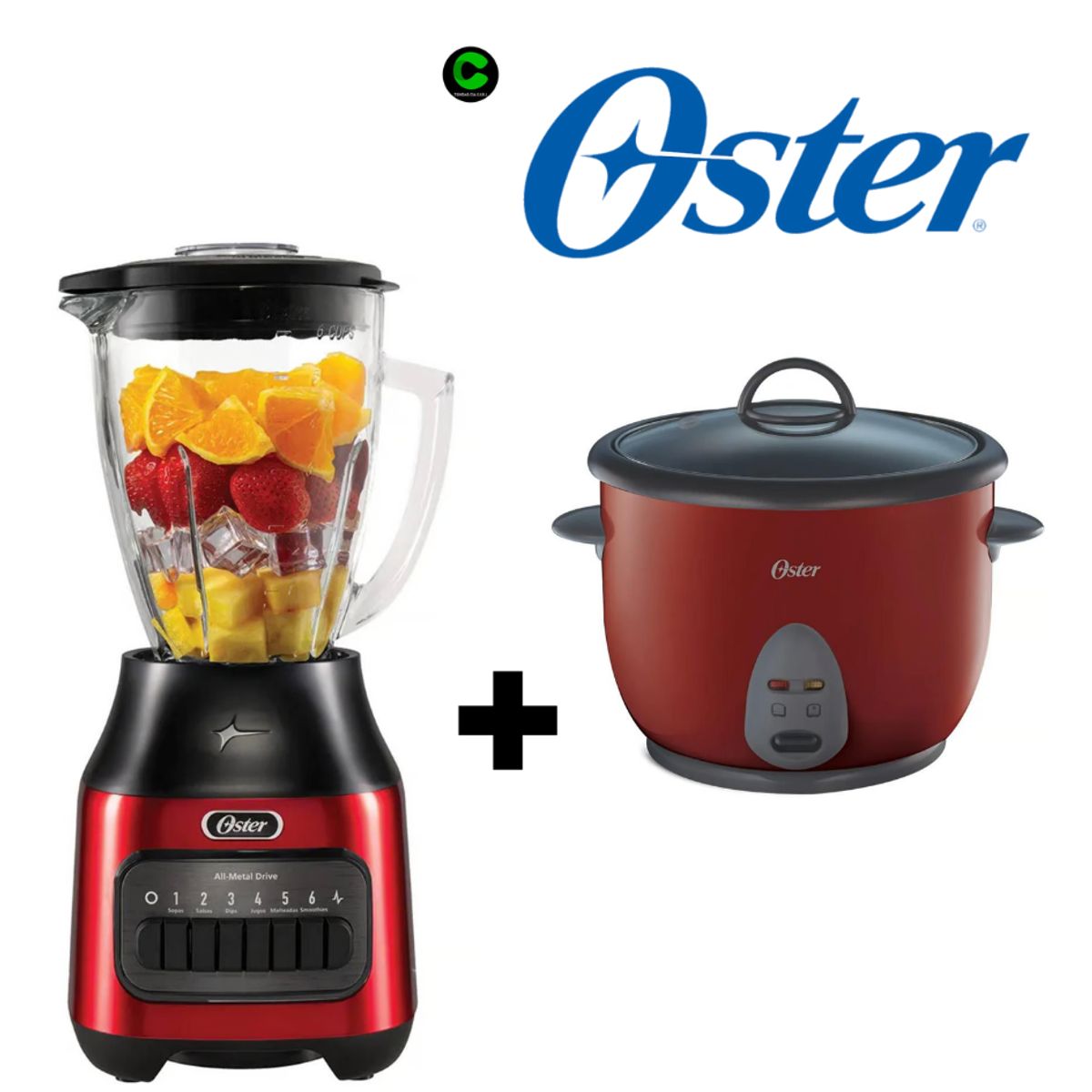 OSTER - COMBO OSTER LICUADORA BLSTPEG-CPB Y OLLA ARROCERA CKSTRC1700R