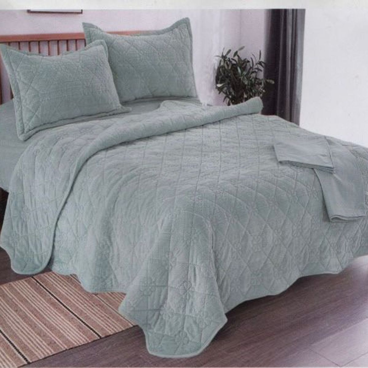 MINGDA - Set de Cubrecama 2 Pz Skin + Fundas + Sabanas Skin 100% Bambú