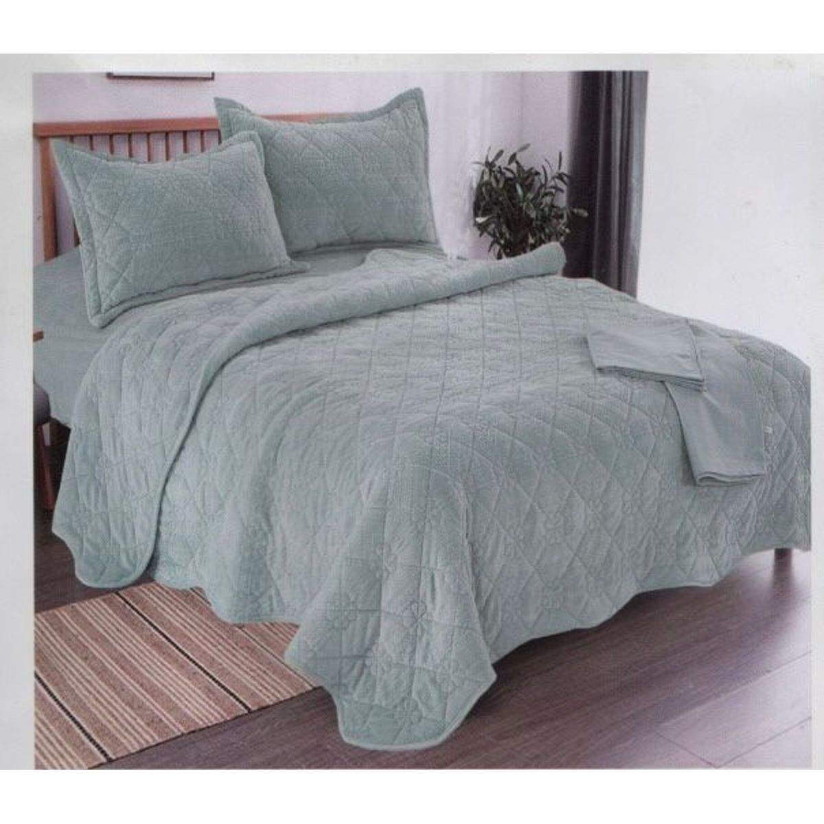 MINGDA - Set de Cubrecama 2 Pz Skin + Fundas + Sabanas Skin 100% Bambú