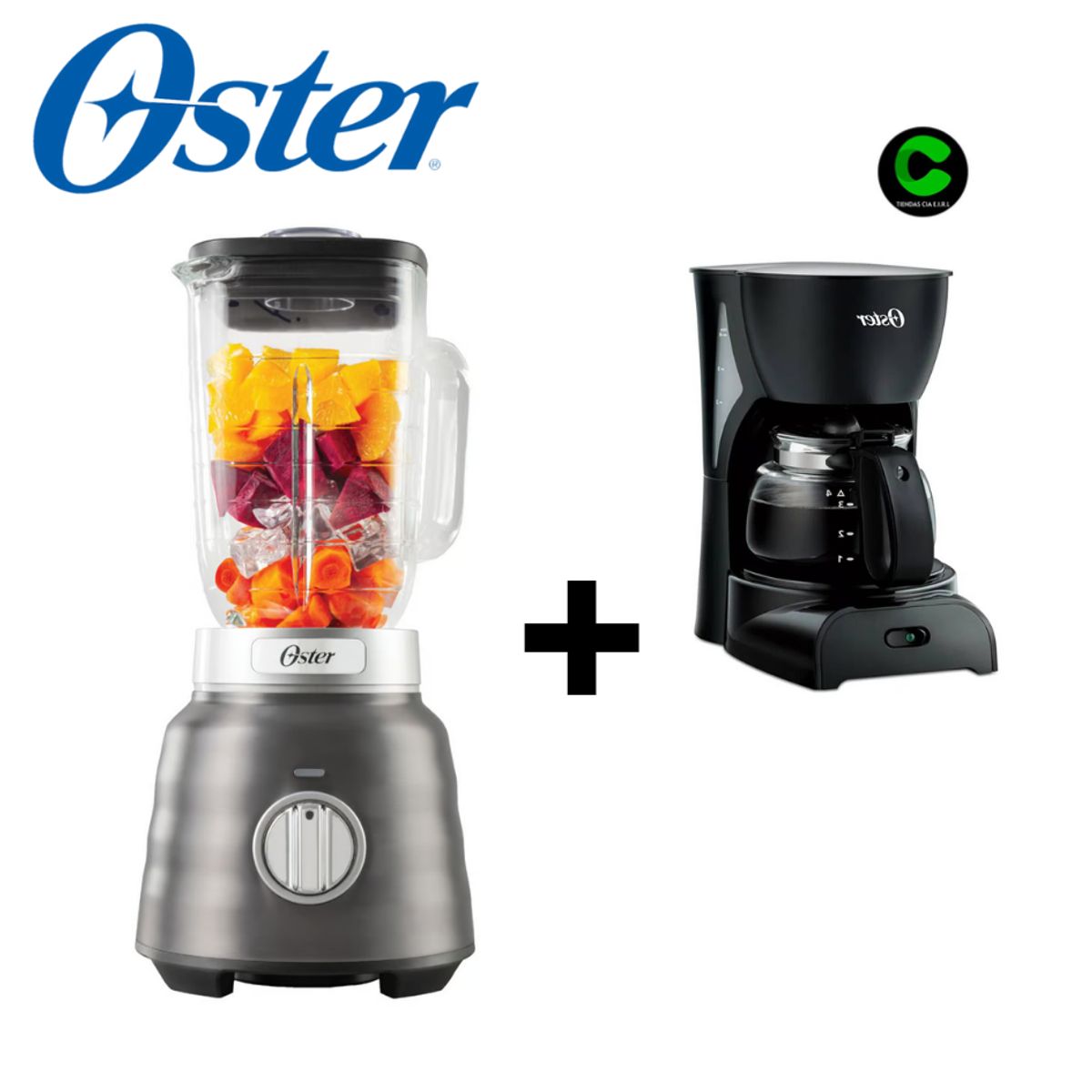 OSTER - COMBO OSTER LICUADORA BLSTPBRGR Y CAFEETERA BVSTDCDR5B