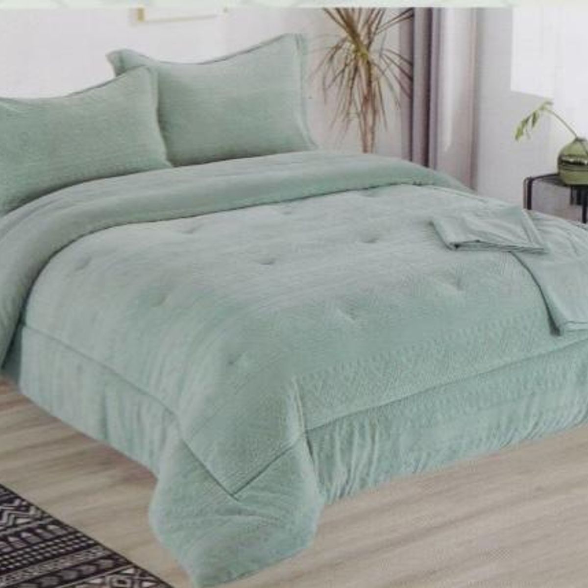 MINGDA - Set de Edredon 2 Pz Skin + Fundas + Sabanas Skin 100% Bambú