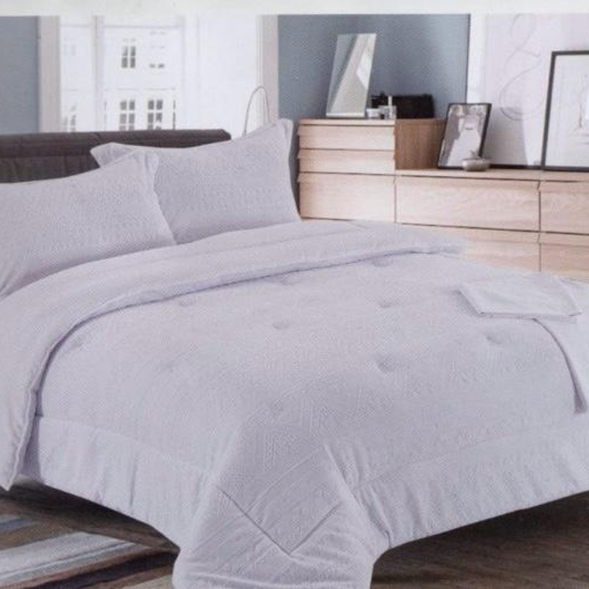 MINGDA - Set de Edredon 2 Pz Skin + Fundas + Sabanas Skin 100% Bambú