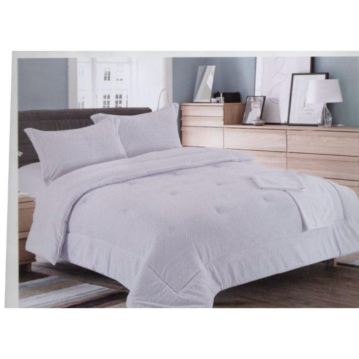 MINGDA - Set de Edredon 2 Pz Skin + Fundas + Sabanas Skin 100% Bambú