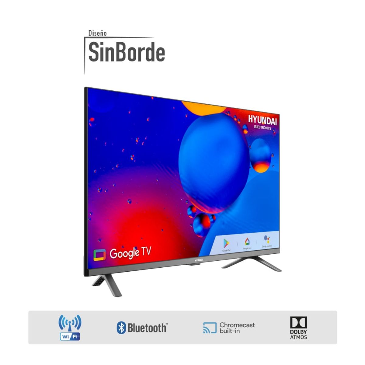 HYUNDAI - Televisor Hyundai 32 Google TV LED Smart TV HYLED3254GI