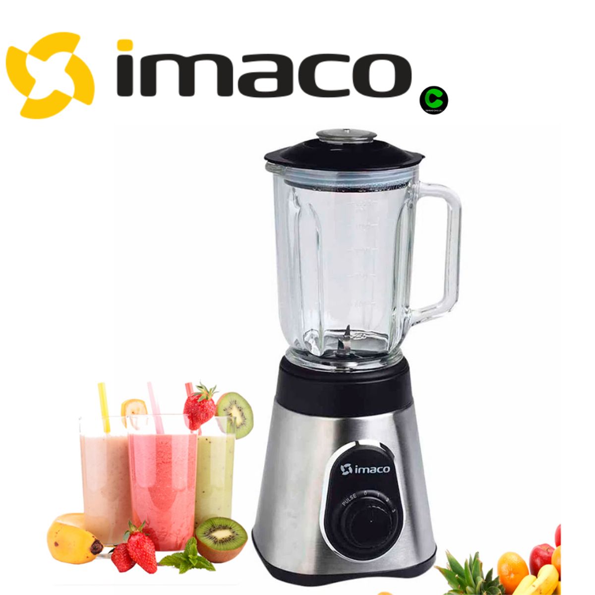 IMACO - Licuadora IMACO 1.5 Litros  Acero de 500W BLS3515