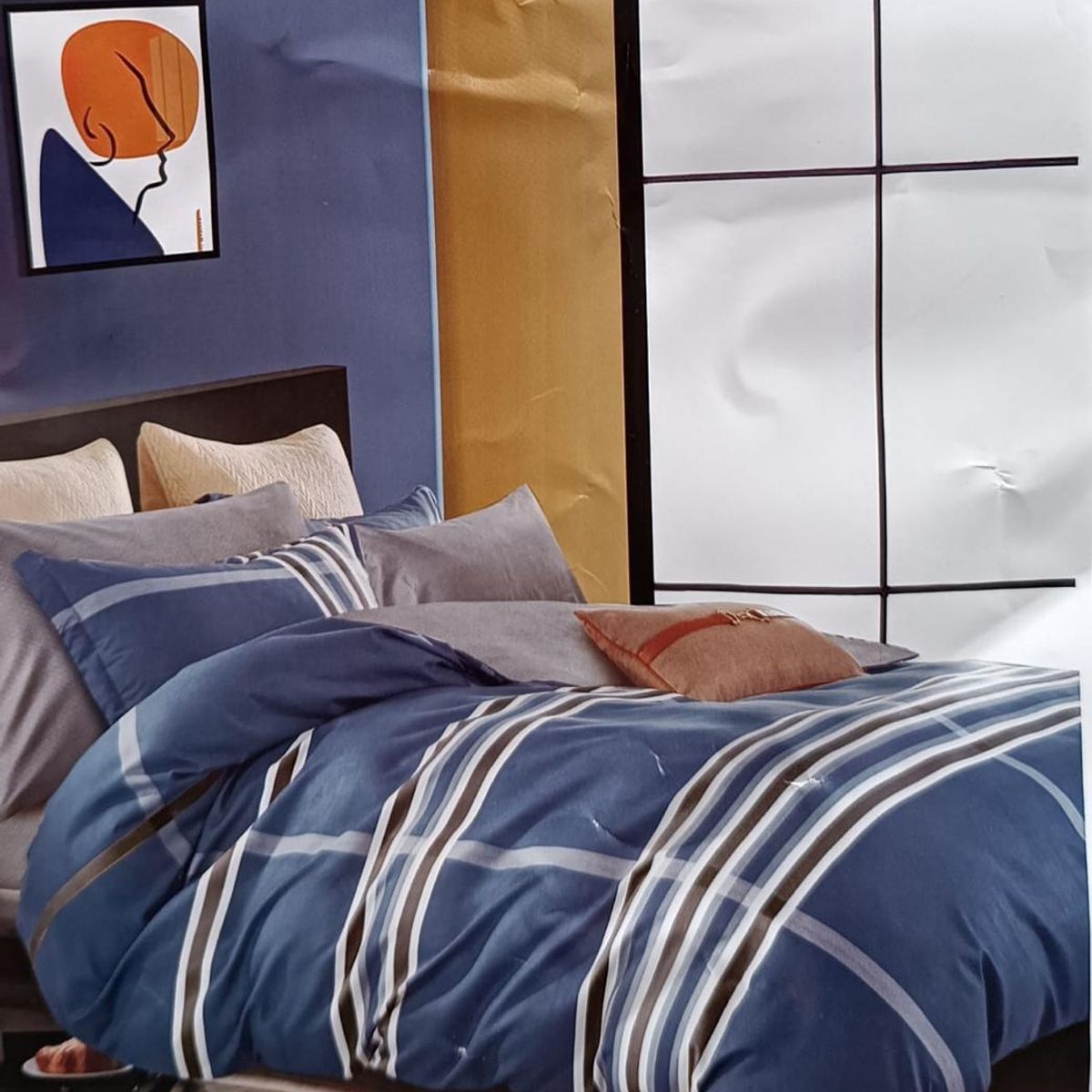 MINGDA - Set de Edredón 2 Pz+ Juego de Sábanas + Funda  100% Bambu