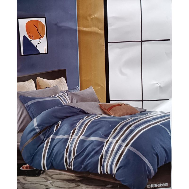 MINGDA - Set de Edredón 2 Pz+ Juego de Sábanas + Funda  100% Bambu