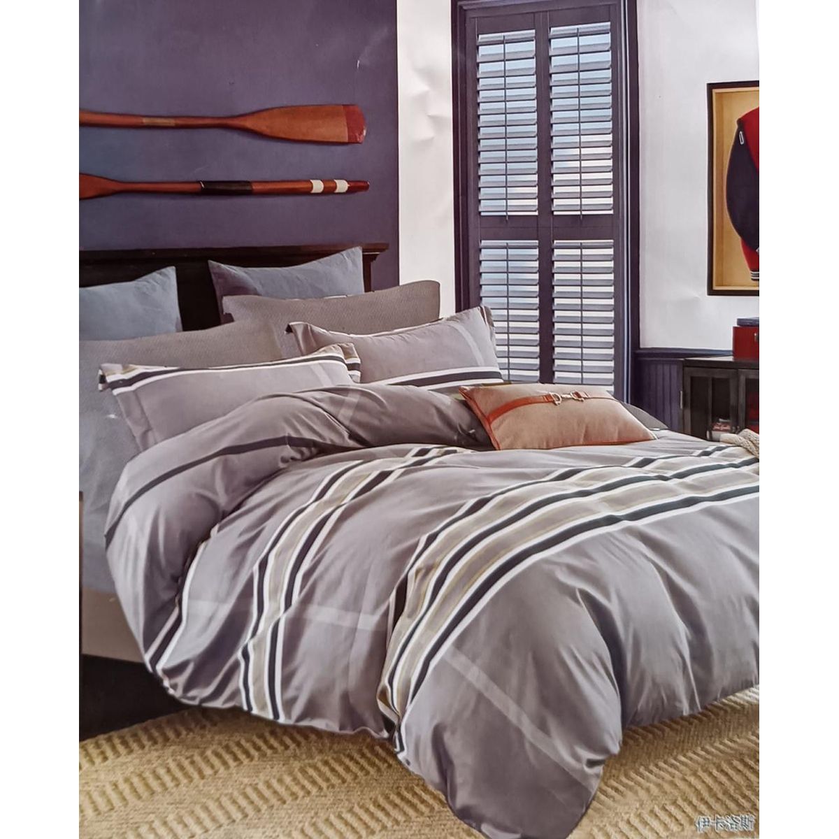 MINGDA - Set de Edredón 2 Pz+ Juego de Sábanas + Funda  100% Bambu