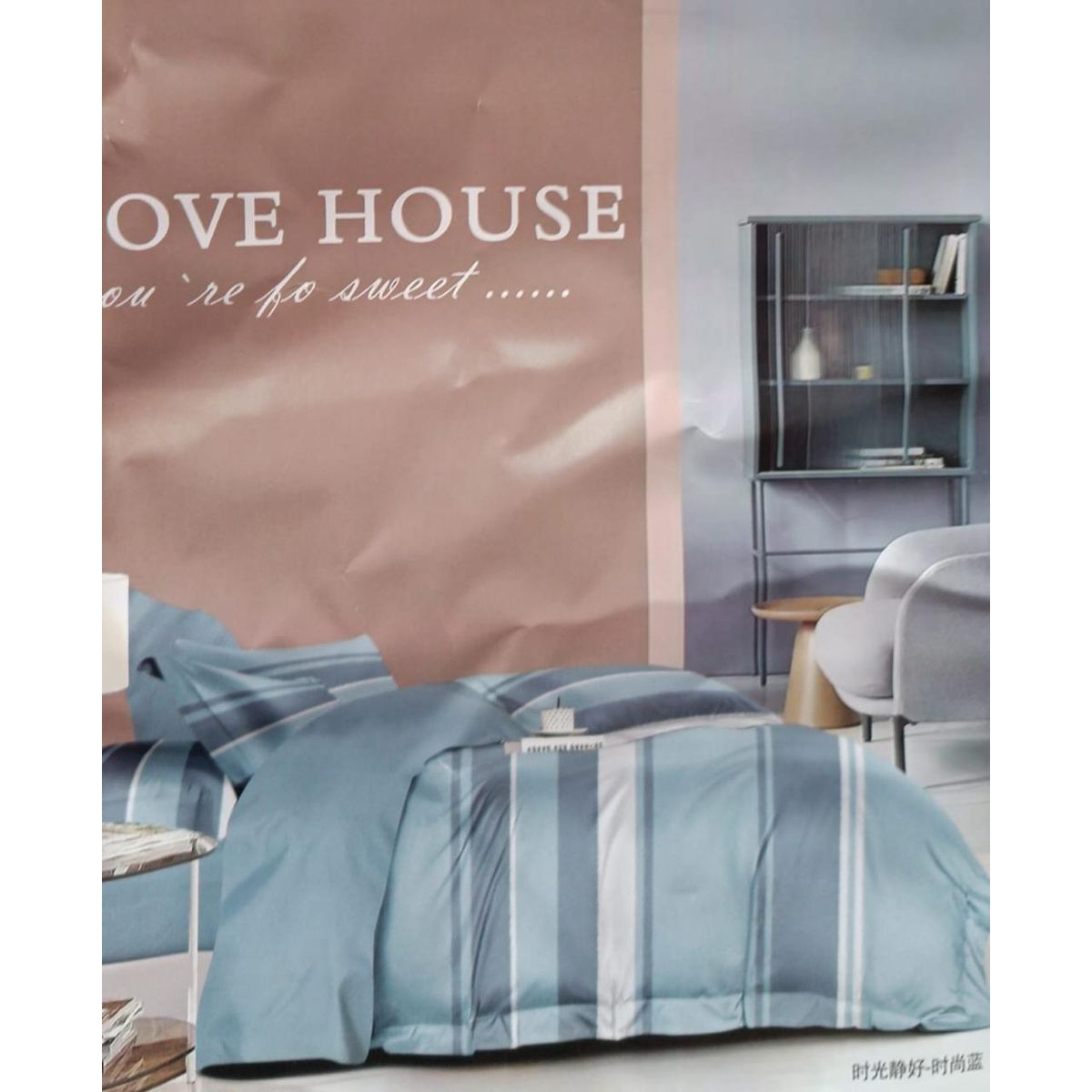 MINGDA - Set de Edredón 2 Pz+ Juego de Sábanas + Funda  100% Bambu