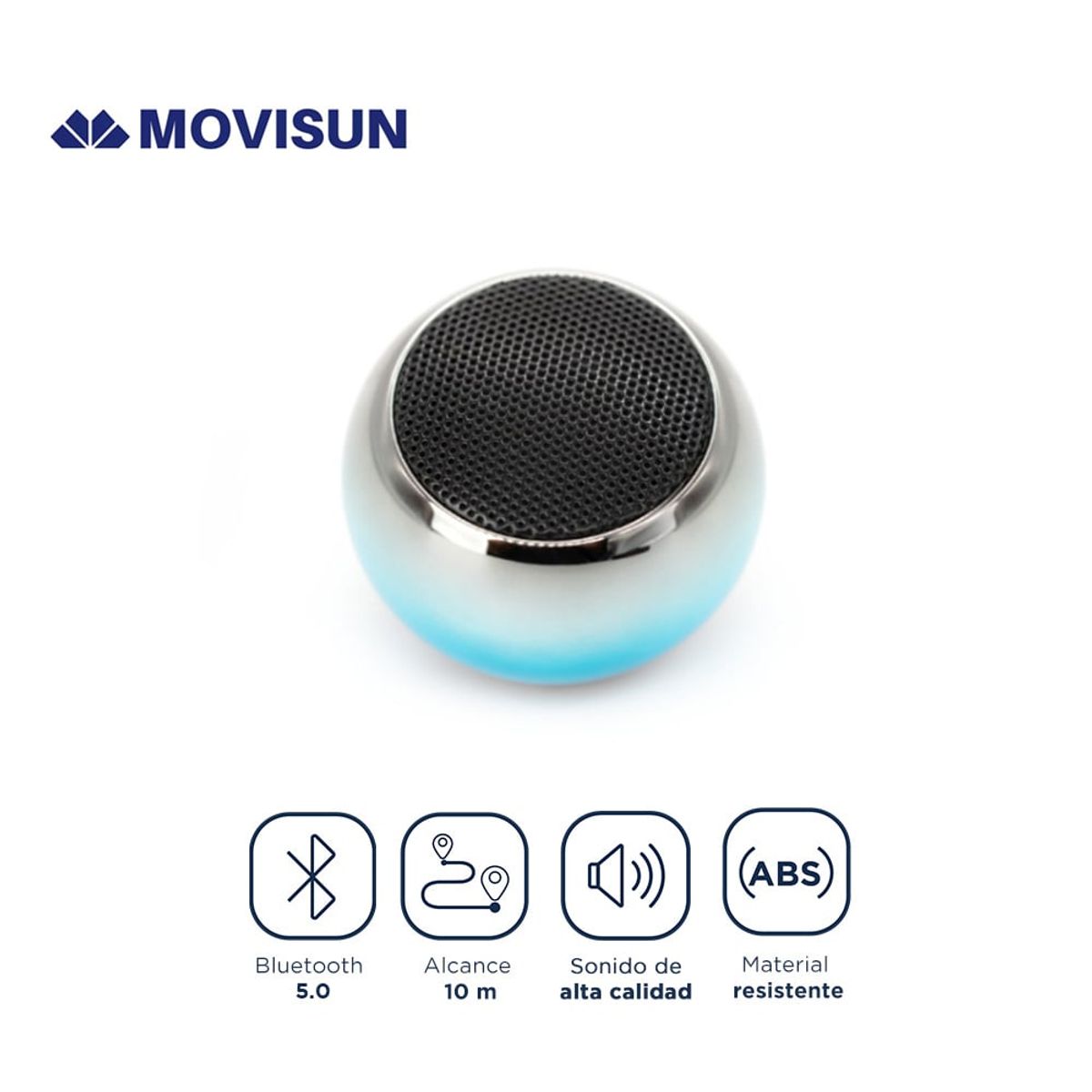 MOVISUN - Mini Parlante Egg Neo Movisun 5 W Bluetooth 5.0 con Radio FM