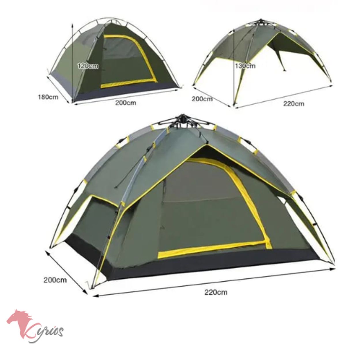 GENERICO - Carpa Automático Alta Montaña 4 Personas