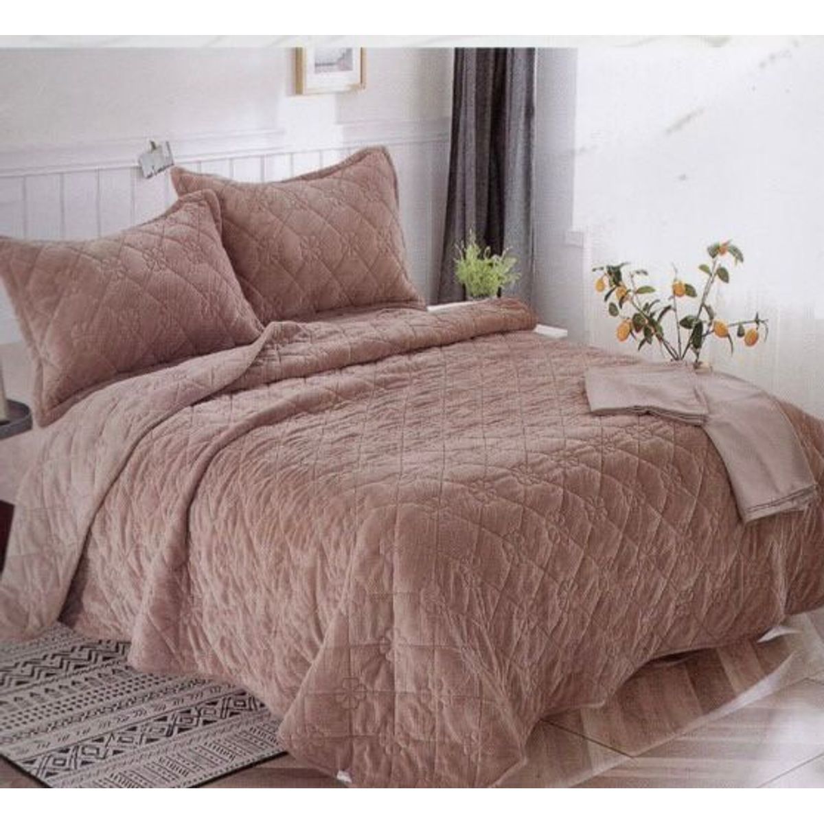 MINGDA - Set de Cubrecama 2 Pz Skin + Fundas + Sabanas Skin 100% Bambú