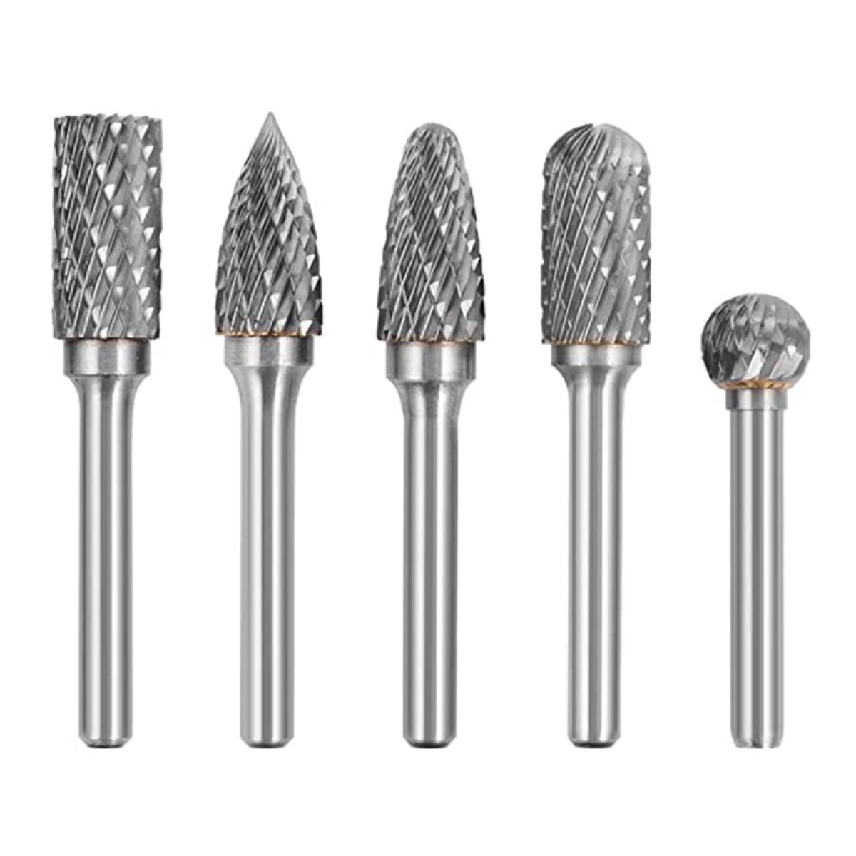 INGCO TOOLS - Juego 5 Fresas Rotativas de Carburo de Tungsteno INGCO