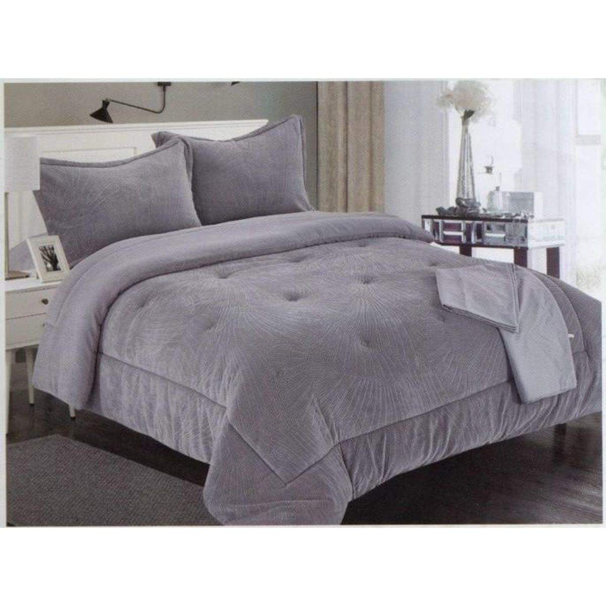 MINGDA - Set de Edredon 2 Pz Skin + Fundas + Sabanas Skin 100% Bambú