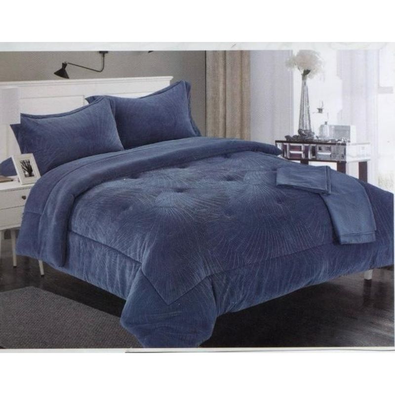 MINGDA - Set de Edredon 2 Pz Skin + Fundas + Sabanas Skin 100% Bambú