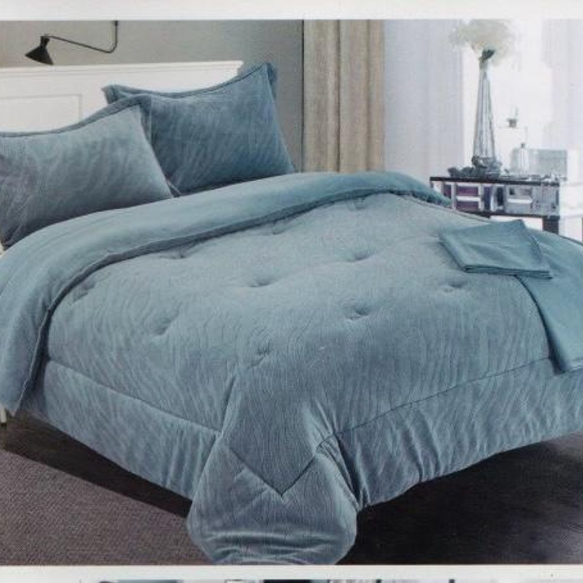 MINGDA - Set de Edredon 2 Pz Skin + Fundas + Sabanas Skin 100% Bambú