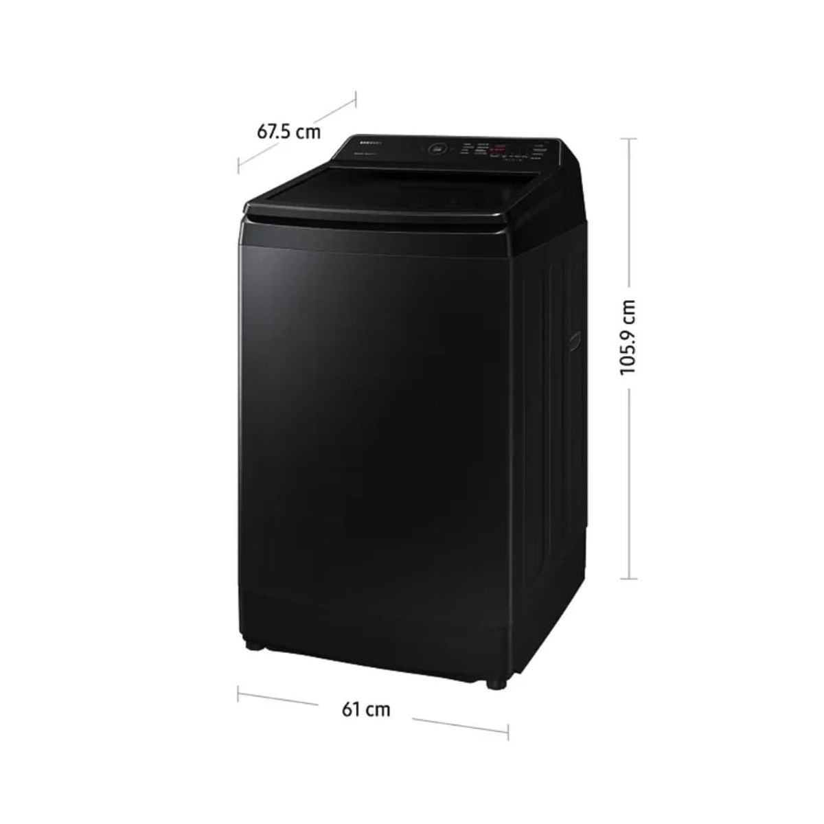 SAMSUNG - Lavadora Samsung 13Kg Carga Superior Ecobubble WA13CG5441BV Negro