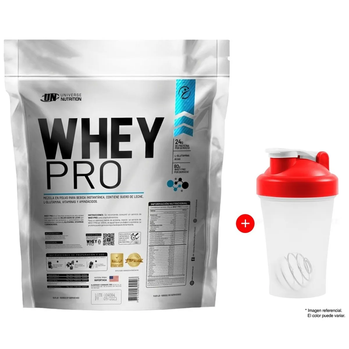 UNIVERSE NUTRITION - Whey Pro 5 kilos UN Vainilla + Obsequio