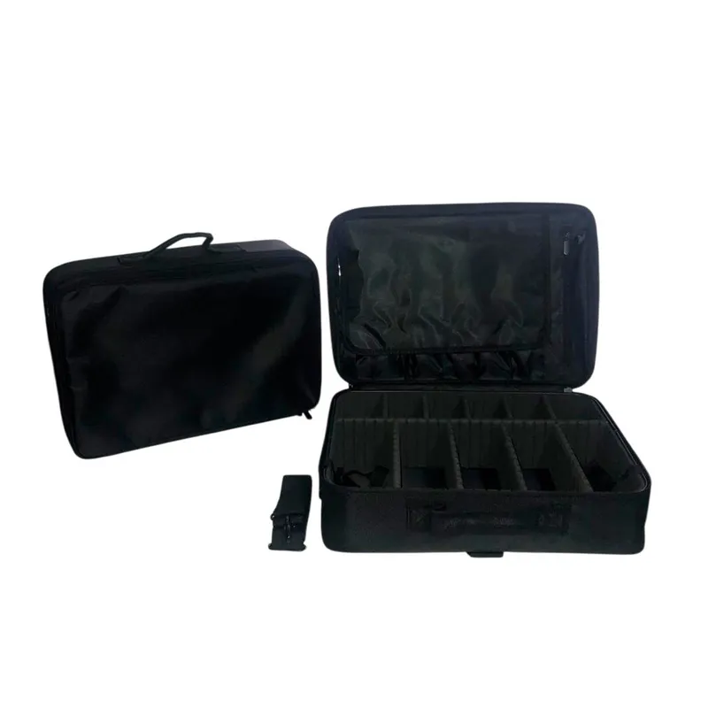 GENERICO - Maletin Organizador de Maquillaje Profesional Big Black