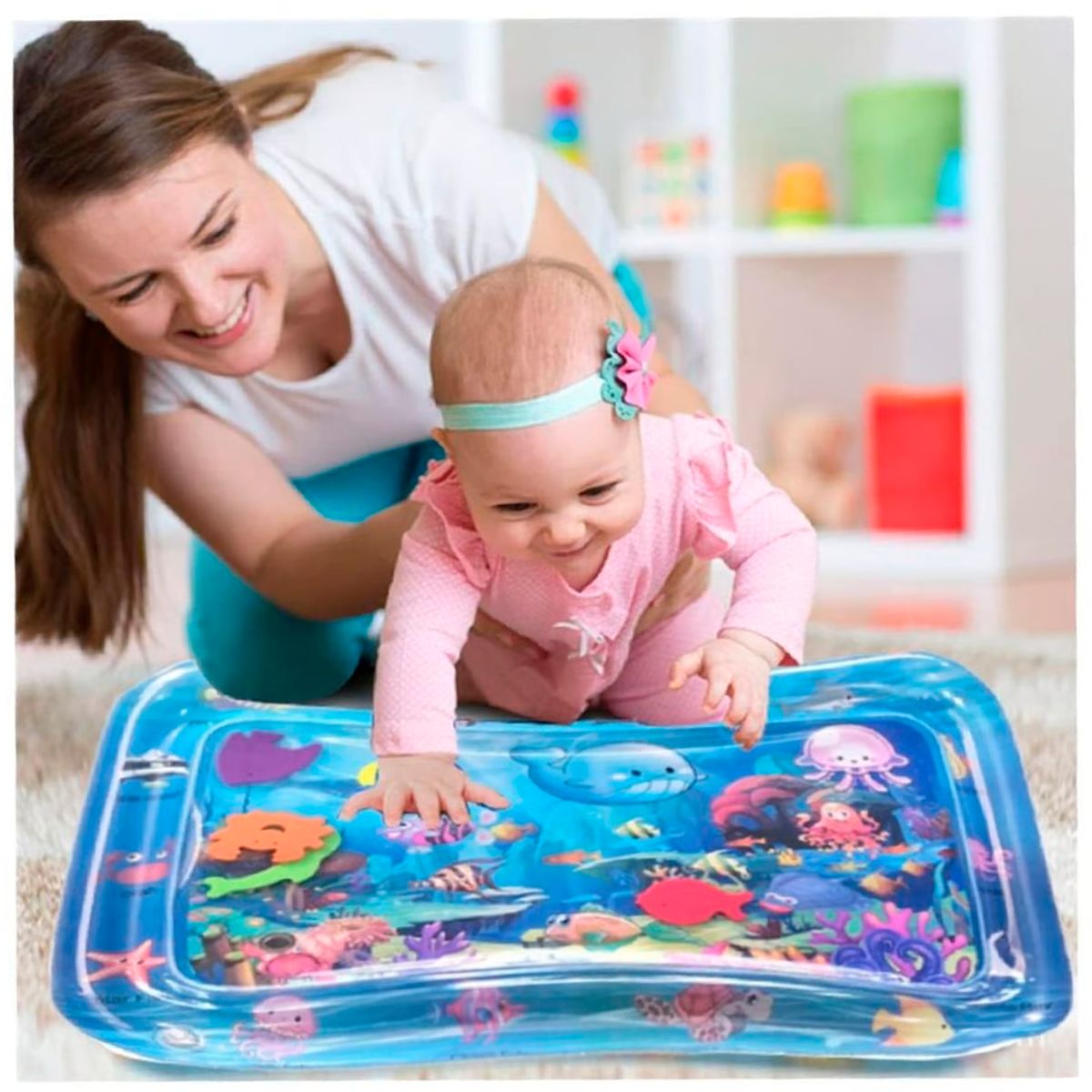 GENERICO - Alfombra de Agua Ideal para Estimulacion Temprana