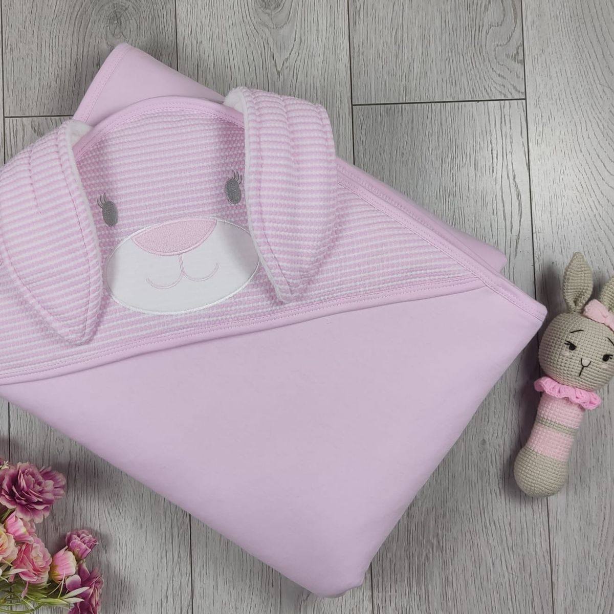 BANNITAS - Colcha de bebe Coneja Rosado