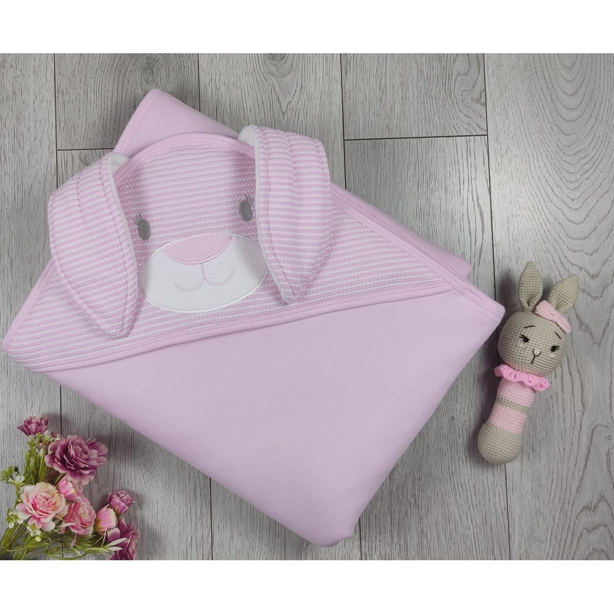 BANNITAS - Colcha de bebe Coneja Rosado