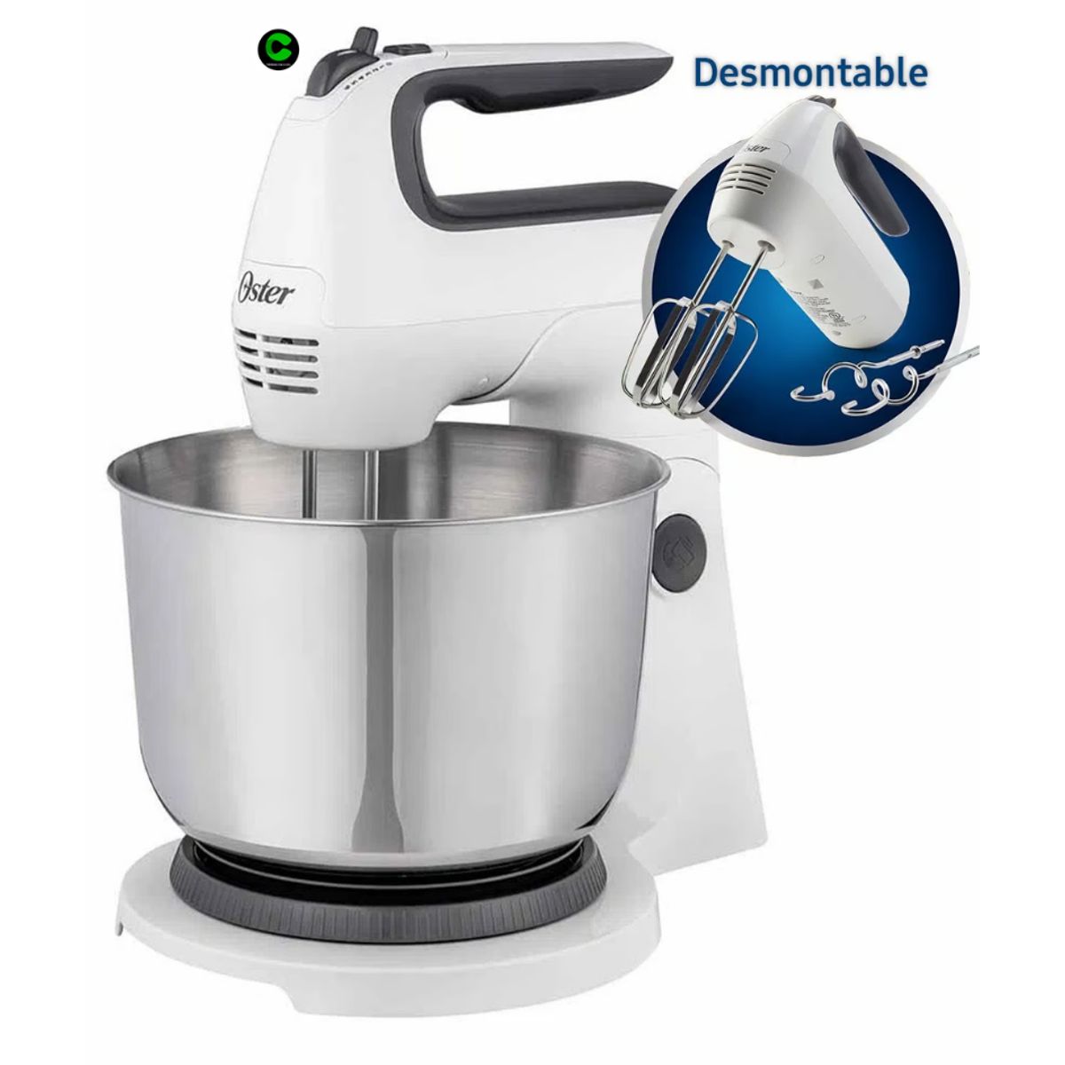 OSTER - Batidora de pedestal oster fpsths3612 tazon de acero 6 velocidades