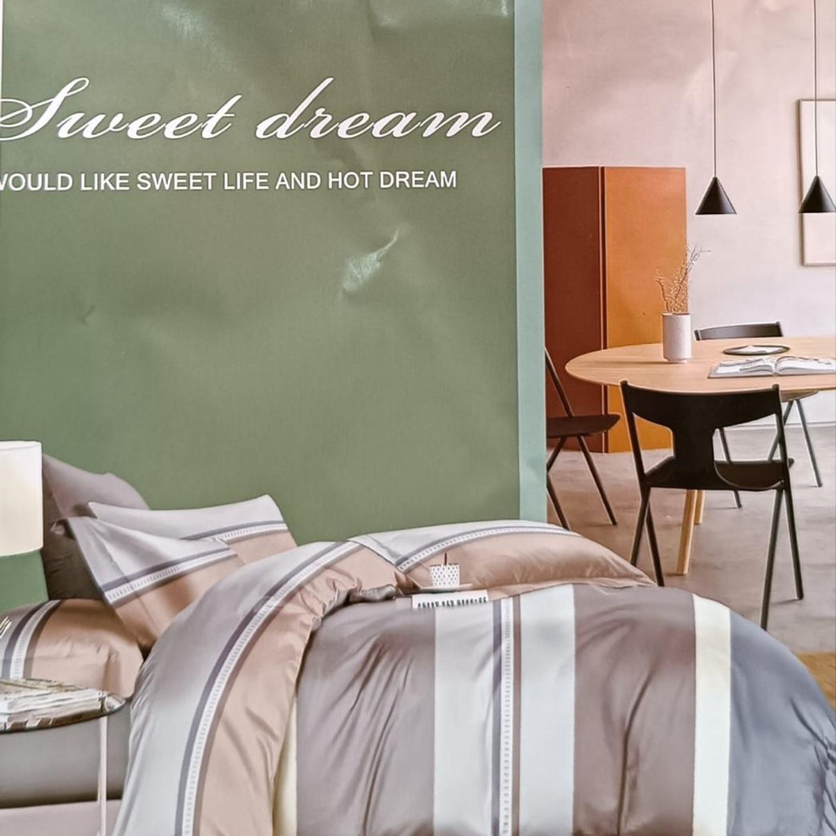 MINGDA - Set de Edredón 2 Pz+ Juego de Sábanas + Funda  100% Bambu