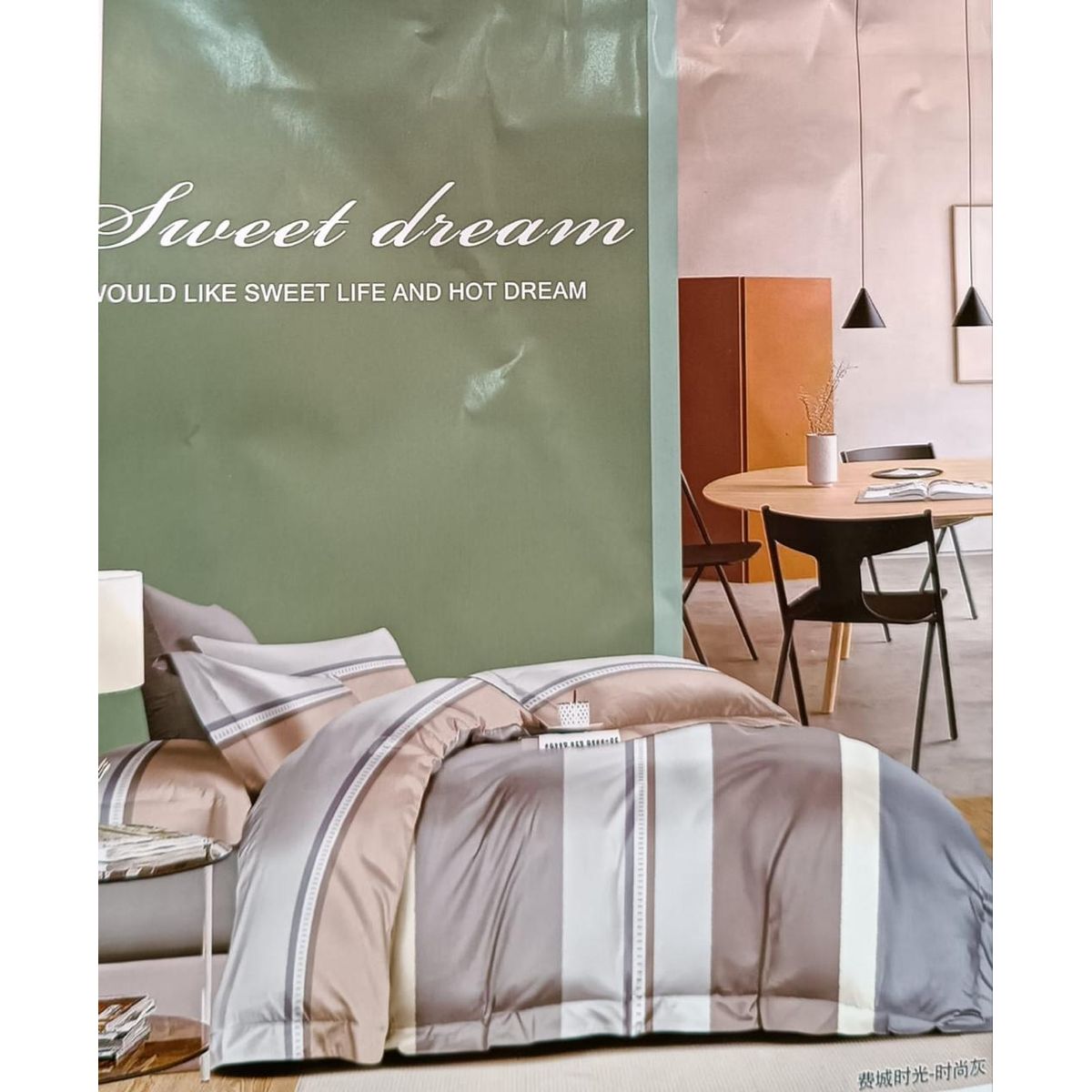 MINGDA - Set de Edredón 2 Pz+ Juego de Sábanas + Funda  100% Bambu