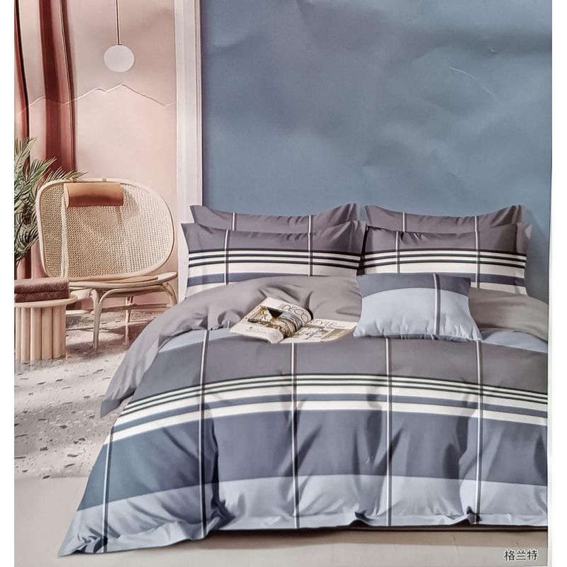 MINGDA - Set de Edredón 2 Pz+ Juego de Sábanas + Funda  100% Bambu