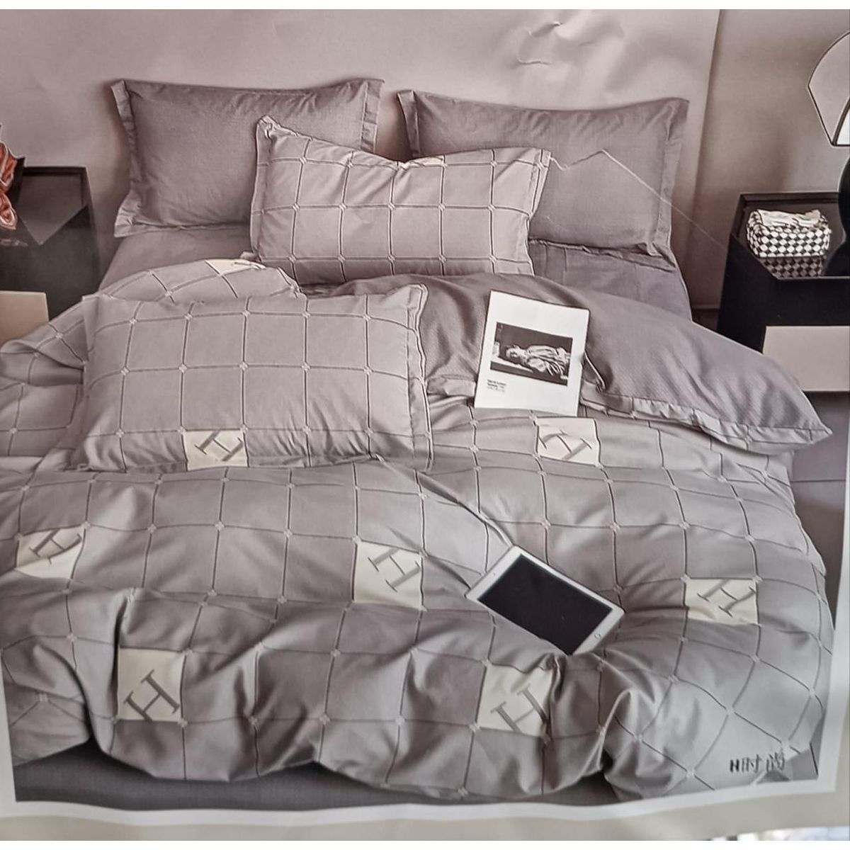 MINGDA - Set de Edredón 2 Pz+ Juego de Sábanas + Funda  100% Bambu