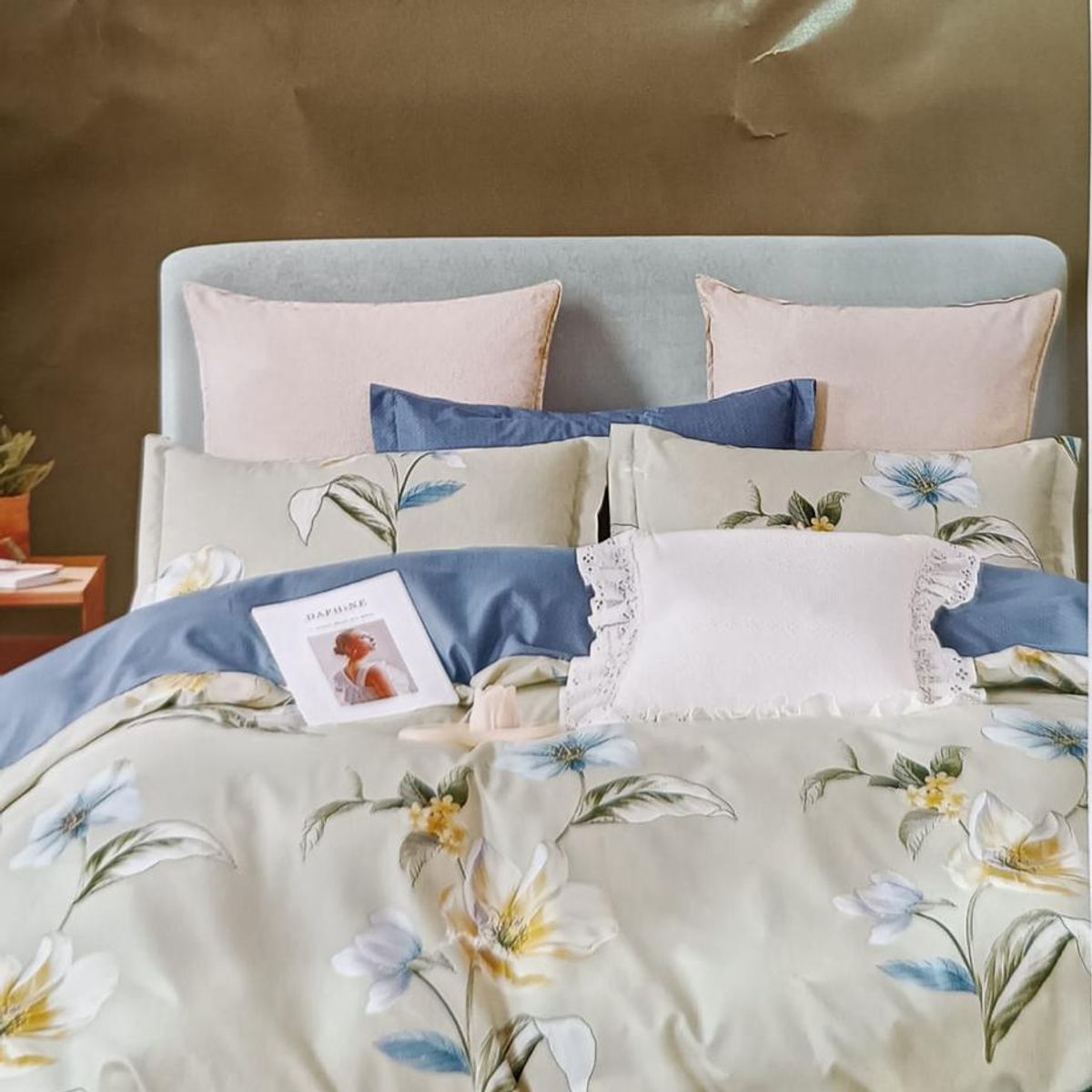 MINGDA - Set de Edredón 2 Pz+ Juego de Sábanas + Funda  100% Bambu