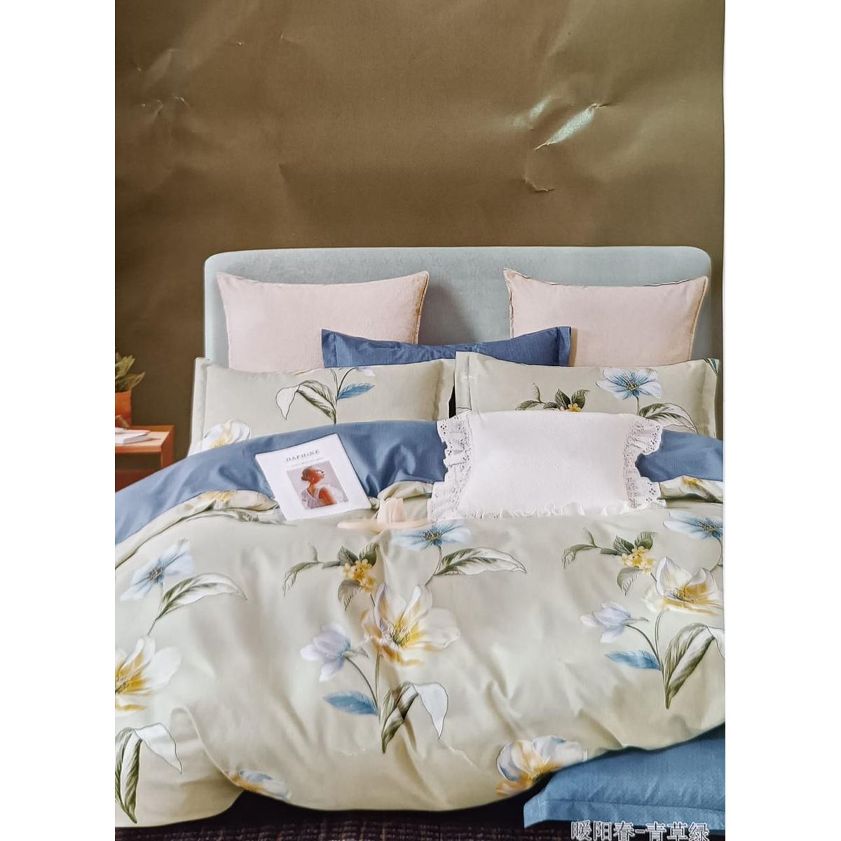 MINGDA - Set de Edredón 2 Pz+ Juego de Sábanas + Funda  100% Bambu