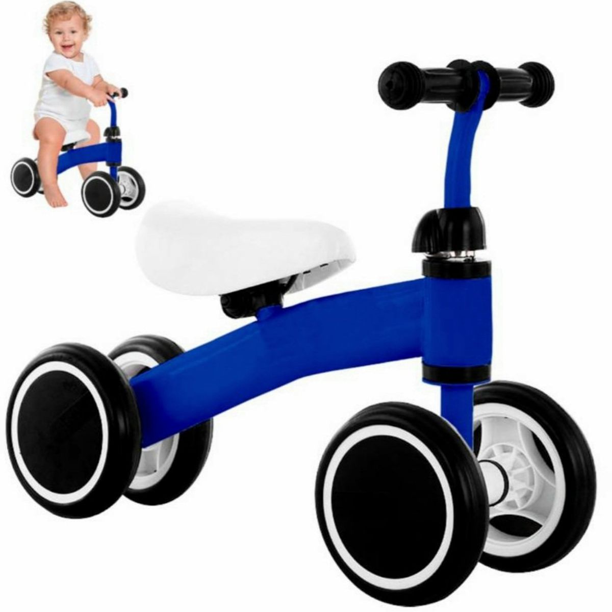 GENERICO - BICICLETA TRICICLO BUGUI DE EQUILIBRIO AZUL