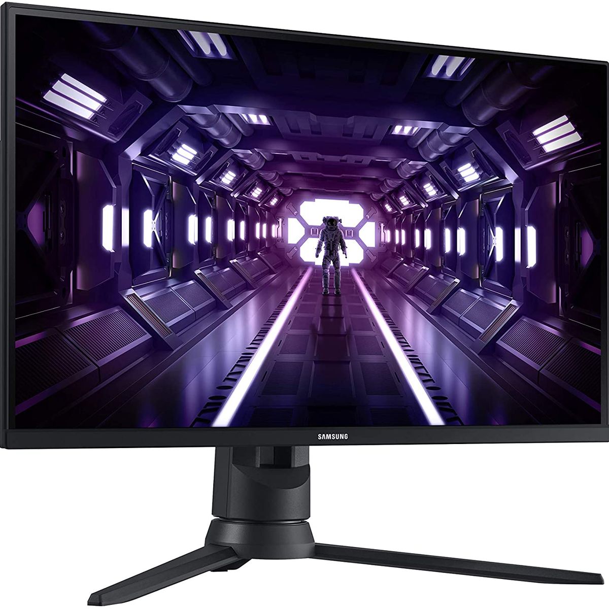 SAMSUNG - Monitor Samsung 24 Gaming FHD 144HZ LF24G35TFWL VGA HDMI DisplayPort
