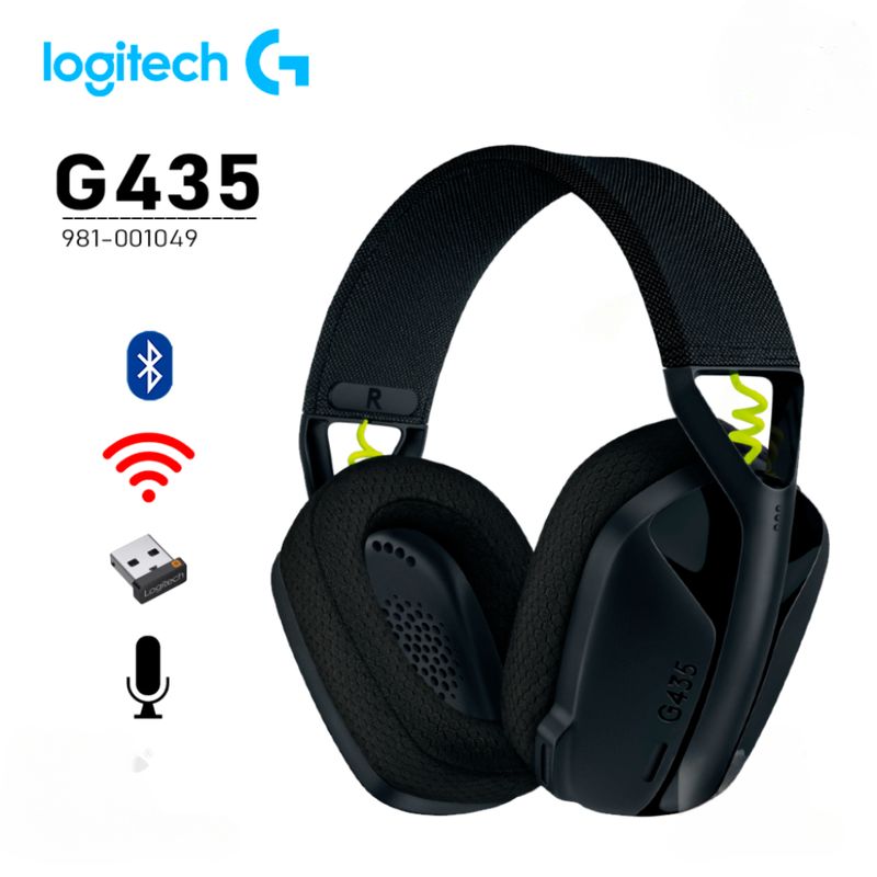 LOGITECH - Audifono Gamer Logitech G435 Bluetooth Negro