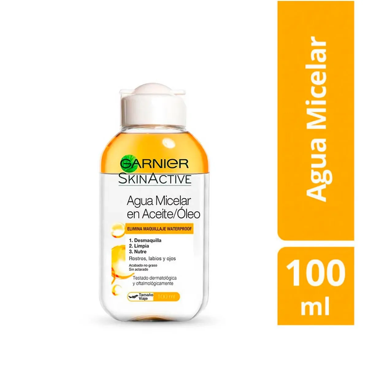 GARNIER - Agua Micelar con Aceite-Óleo Garnier Skin Active 100 ML