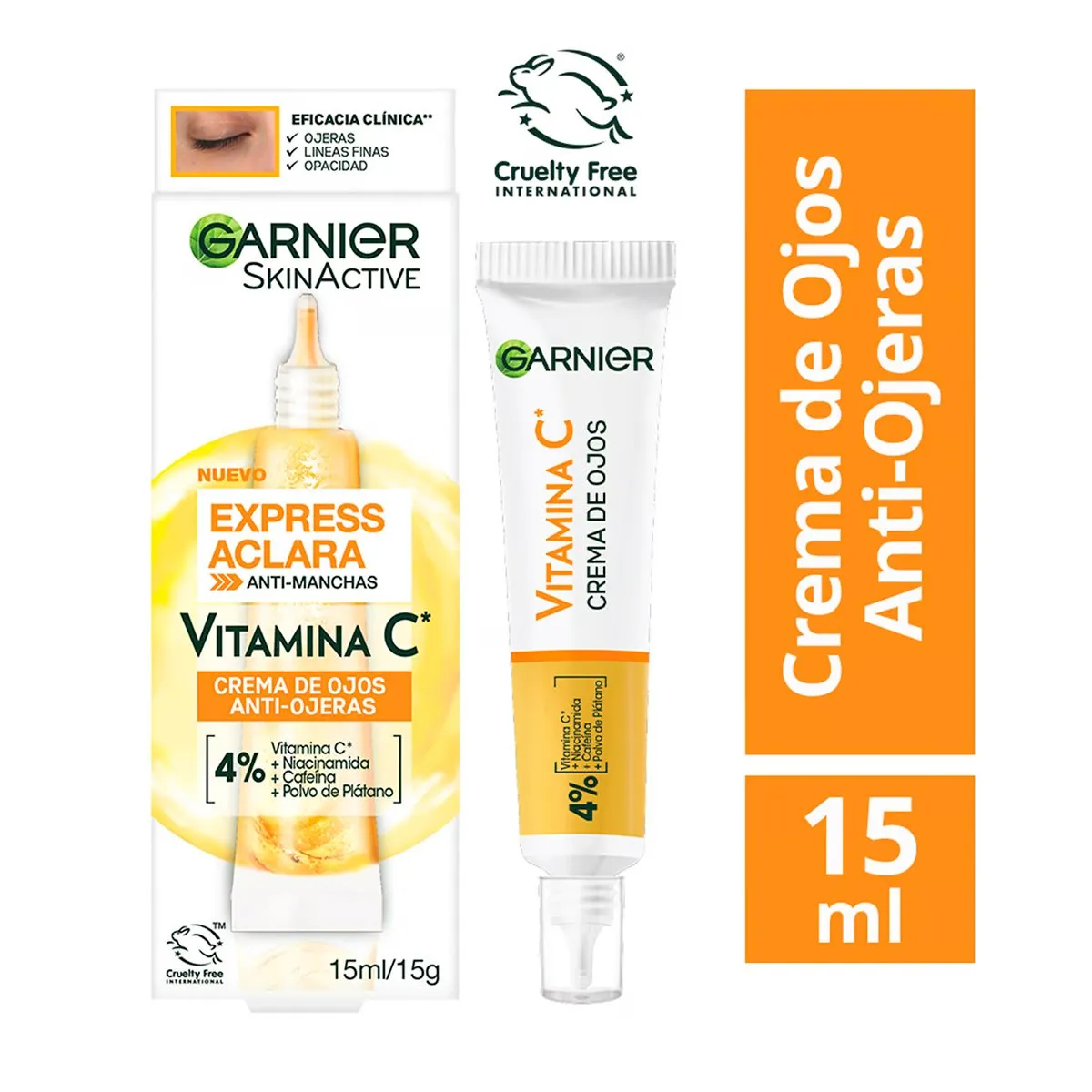 GARNIER - Contorno De Ojos Express Aclara 15ml Garnier