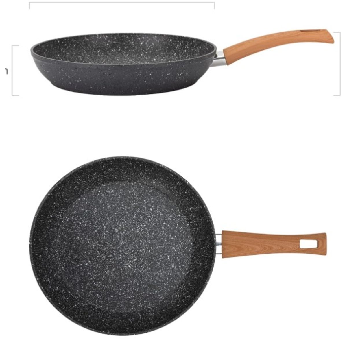 GENERICO - Sartén N°24  Antiadherente Mango de madera