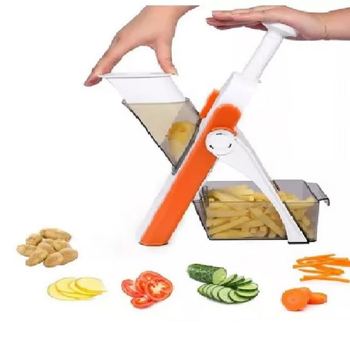 GENERICO - Cortador Rayador Rebanador de Verduras Frutas Multifuncional