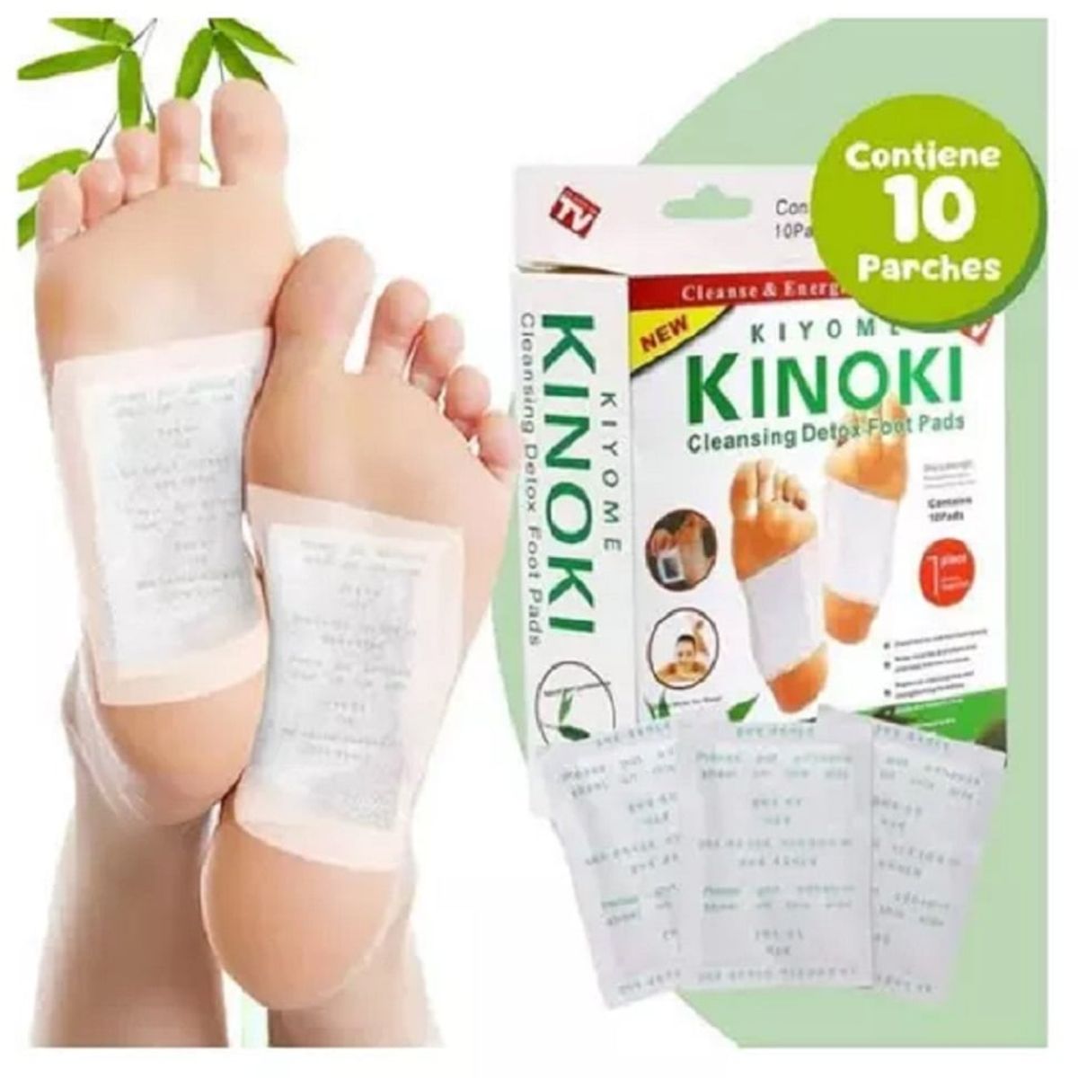 GENERICO - Kinoki Parches de Limpieza Extremos a Base de Hierbas, 10 Unidades