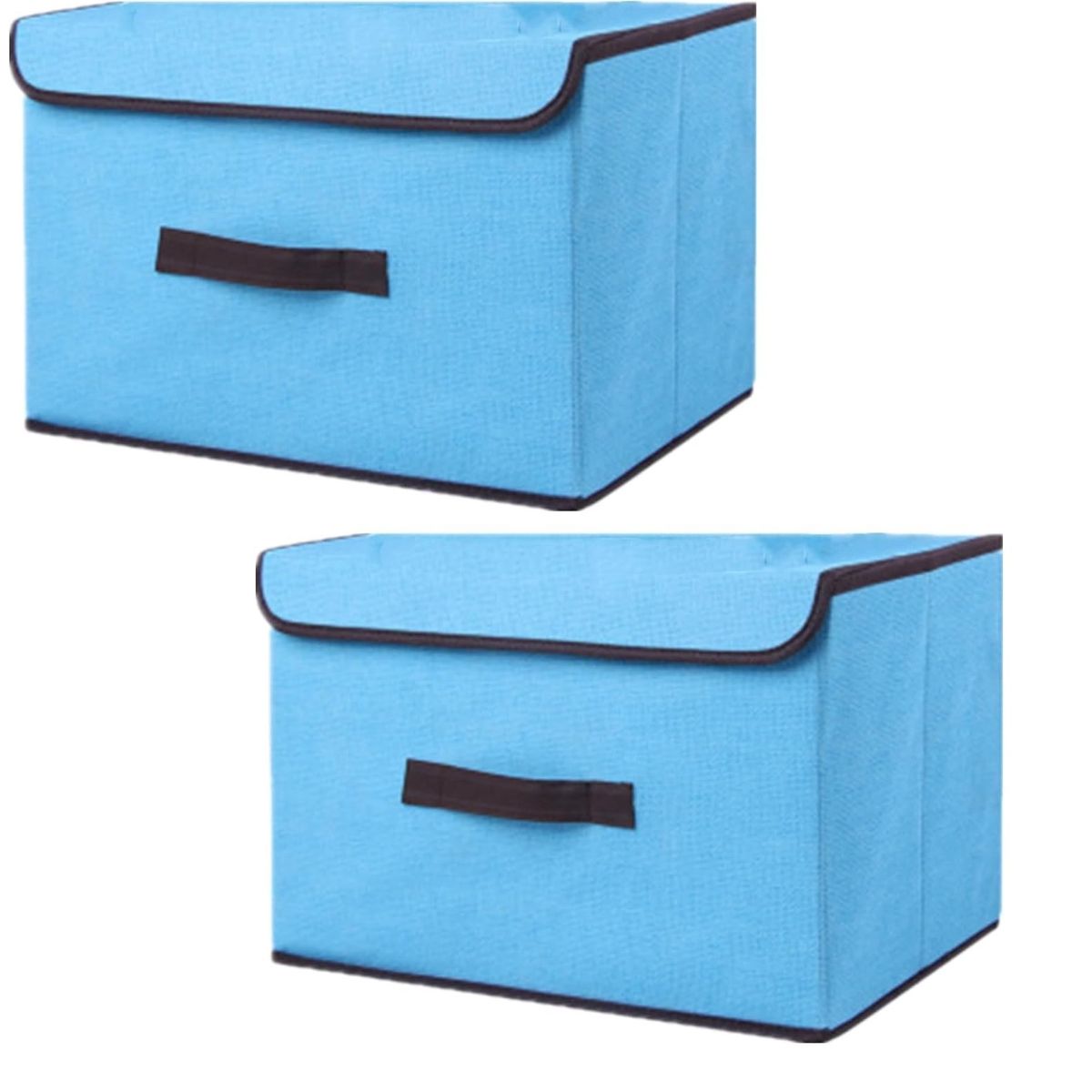 OEM - Pack x 2 Caja de Almacenamiento Multifuncional Plegable Turqueza