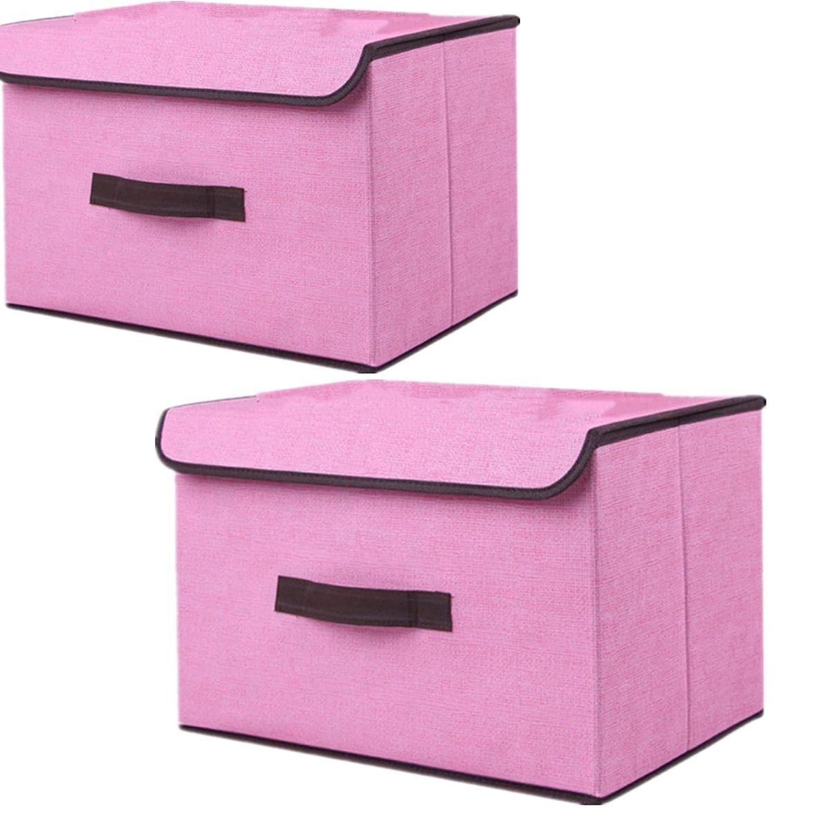 OEM - Pack x 2 Caja de Almacenamiento Multifuncional Plegable Rosado