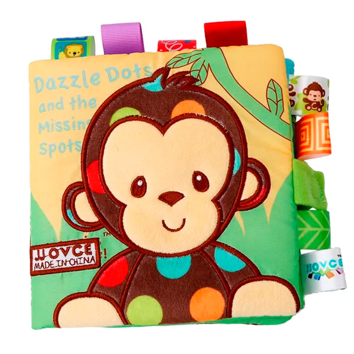 GENERICO - Libro de Tela con Texturas Estimulación Sensorial Monito