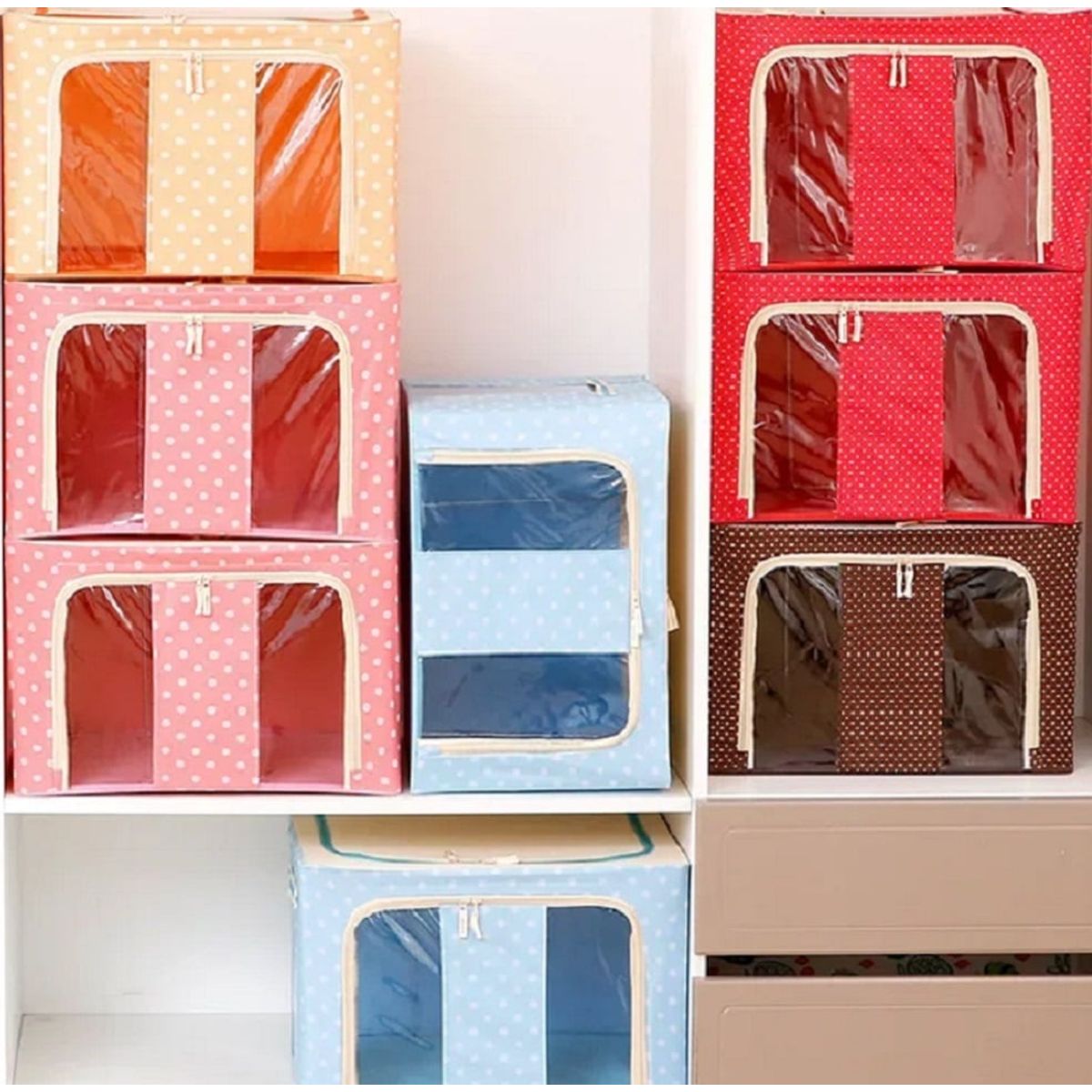 GENERICO - Caja de Almacenamiento Multifuncional Plegable 66 Litros